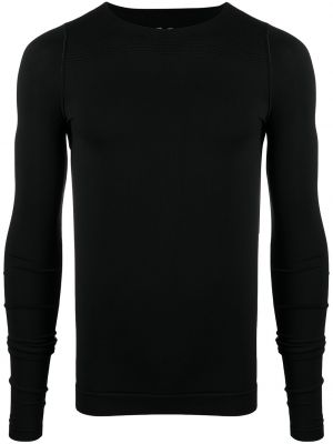 Camiseta de manga larga ajustada manga larga Rick Owens negro