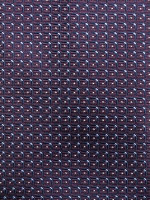Hedvábná kravata s potiskem Corneliani fialová