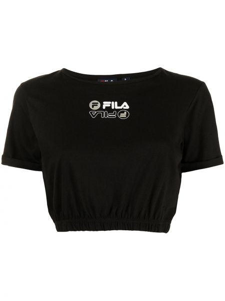 Camiseta con estampado Fila negro