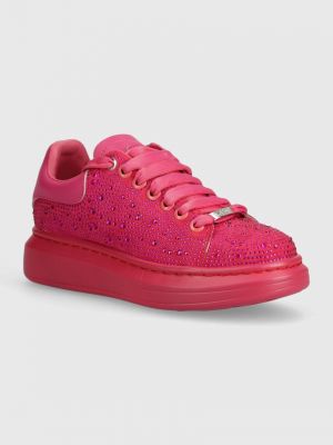 Velúr sneakers Goe rózsaszín