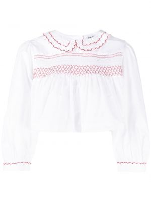 Памучна блуза Batsheva бяло