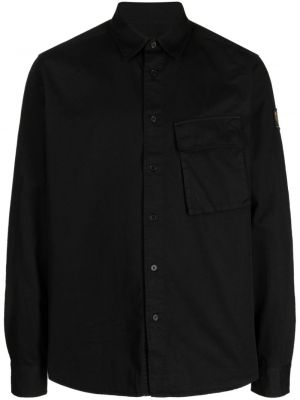 Medvilninė marškiniai Belstaff juoda