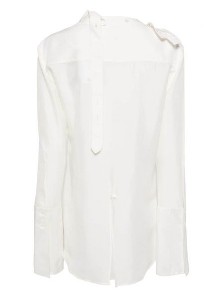 Šilkinė marškiniai Courreges balta