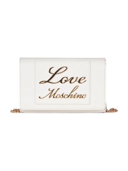 Torba na ramię skórzana Love Moschino