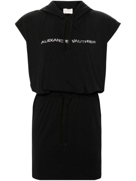Φόρεμα από ζέρσεϋ Alexandre Vauthier μαύρο