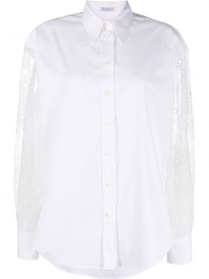 Marškiniai Brunello Cucinelli balta