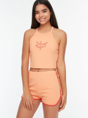 Piżama Trendyol, pomarańczowy