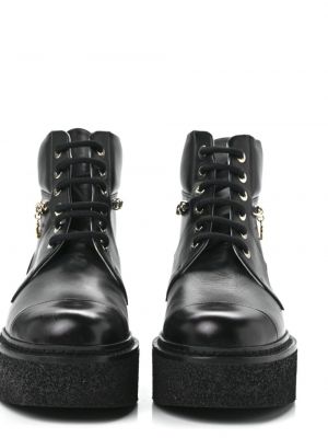 Kotníkové boty na platformě Chanel Pre-owned černé