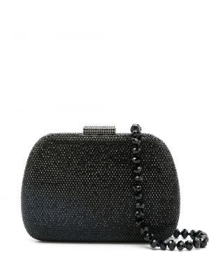 Pisemska torbica s cekini Serpui črna