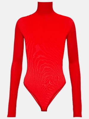Body de tela jersey Alaïa rojo