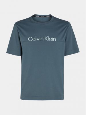 Priliehavé tričko Calvin Klein Performance sivá