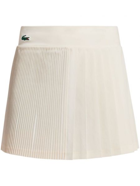 Jupes-shorts brodé plissé Lacoste blanc