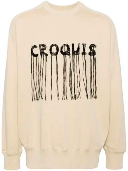Sweatshirt mit stickerei aus baumwoll Croquis