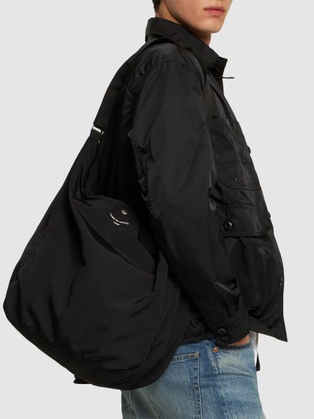 Bavlněná shopper kabelka z nylonu Comme Des Garçons Homme černá