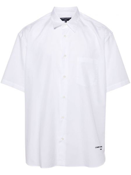 Βαμβακερό πουκάμισο με κέντημα Comme Des Garçons Homme λευκό