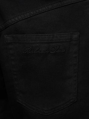 Βαμβακερό παντελόνι Balmain μαύρο