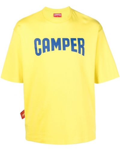 T-shirt con stampa Camper bianco