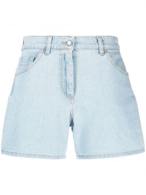 Shorts di jeans a vita alta Fabiana Filippi blu