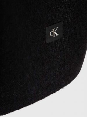 Шерстяной шарф Calvin Klein Jeans черный