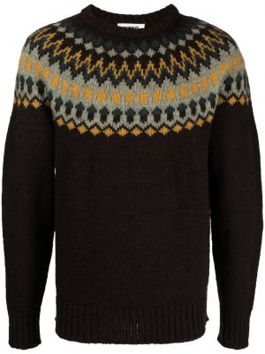 Sweter z okrągłym dekoltem Ymc brązowy
