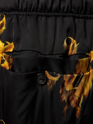 Αθλητικό παντελόνι από βισκόζη Palm Angels μαύρο