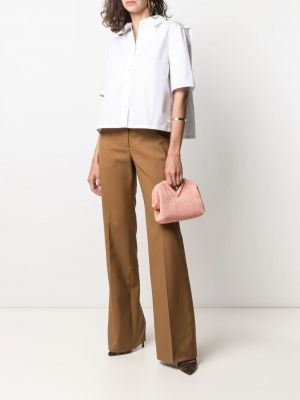 Pantalones de cintura alta Victoria Beckham marrón