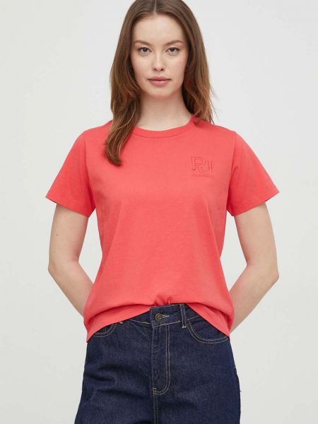 Bavlněné tričko Pepe Jeans červené