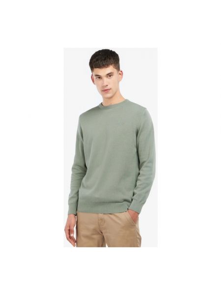 Sweter bawełniany Barbour zielony