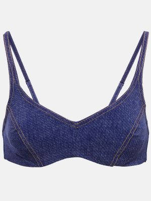 Top Karla Colletto blu