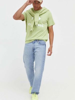 Bluză cu glugă Converse verde