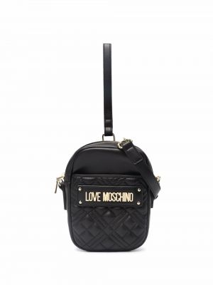 Vattert veske Love Moschino svart