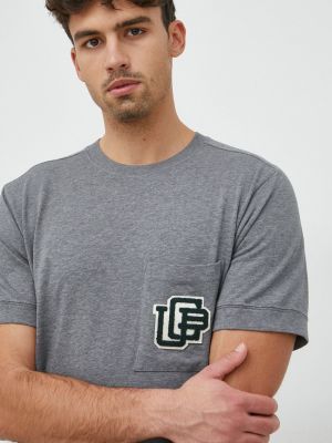 Меланж памучна тениска с дълъг ръкав United Colors Of Benetton сиво
