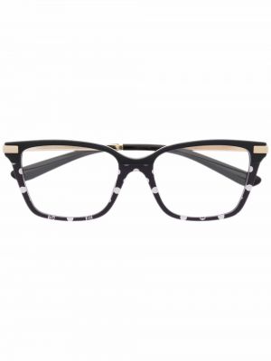 Bodkované okuliare Prada Eyewear čierna