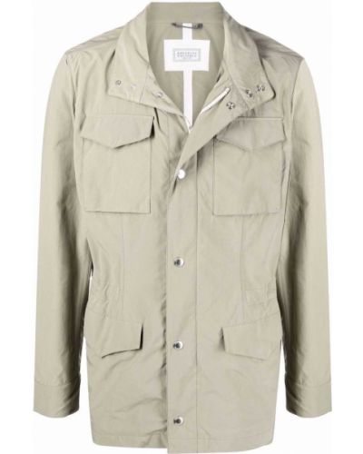 Veste militaire à boutons Brunello Cucinelli vert