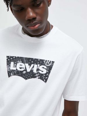 Tricou din bumbac Levi's® alb