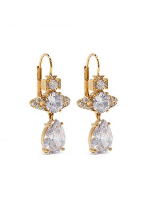 Σκουλαρίκια με πετραδάκια Vivienne Westwood χρυσό