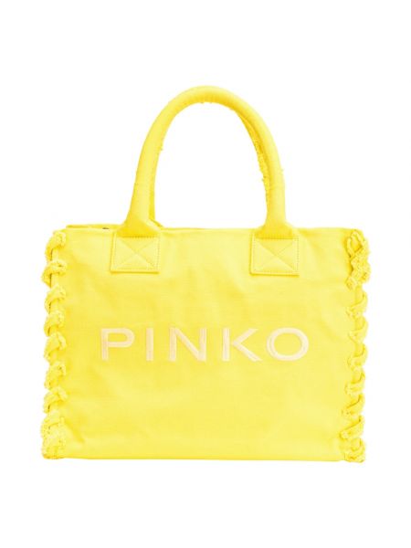 Shopperka Pinko żółta