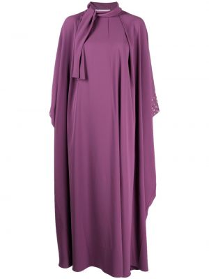 Flitrované dlouhé šaty Shatha Essa fialová