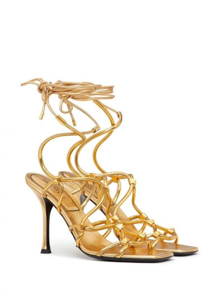 Sandales à lacets Valentino Garavani doré