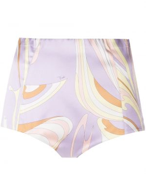 Pantalones cortos con estampado Emilio Pucci violeta