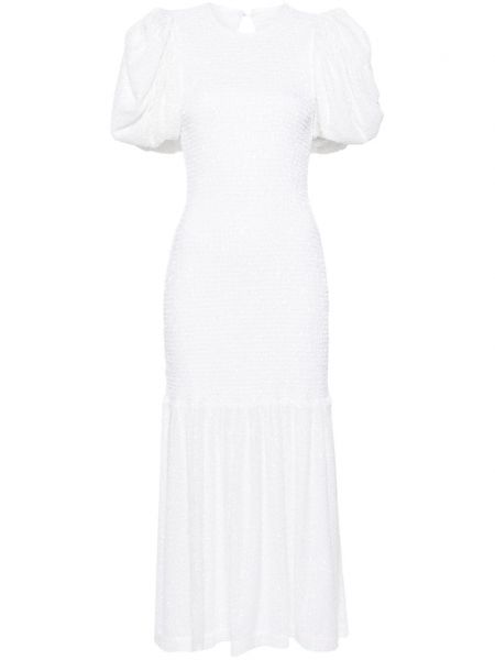 Μάξι φόρεμα Rotate λευκό