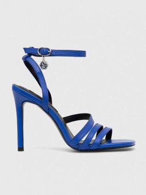Kožené sandály Karl Lagerfeld Jeans modré
