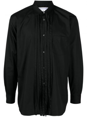 Pliszírozott pamut ing Comme Des Garçons Shirt fekete