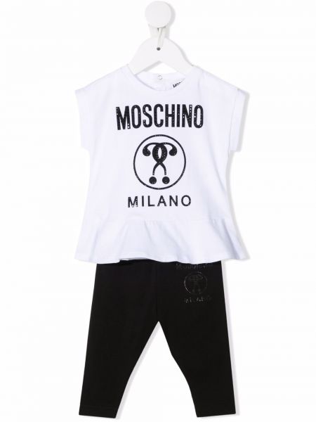 Joggedress for jenter Moschino Kids hvit