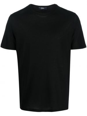 Bavlněné tričko Herno černé