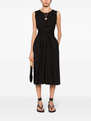 Plisované midi šaty Antonelli černé