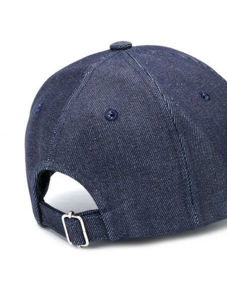 Siuvinėtas kepurė su snapeliu A.p.c. mėlyna