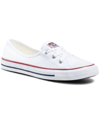 Csipkés tornacipő Converse fehér