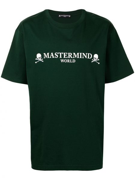 Camiseta con estampado Mastermind World verde