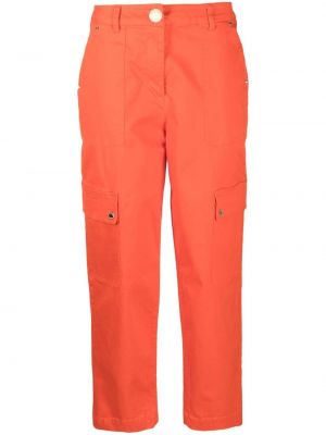 Bavlněné cargo kalhoty Michael Michael Kors - oranžová